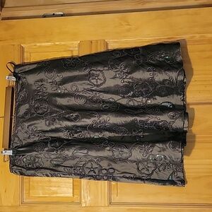 MSK embroidered sequined skirt